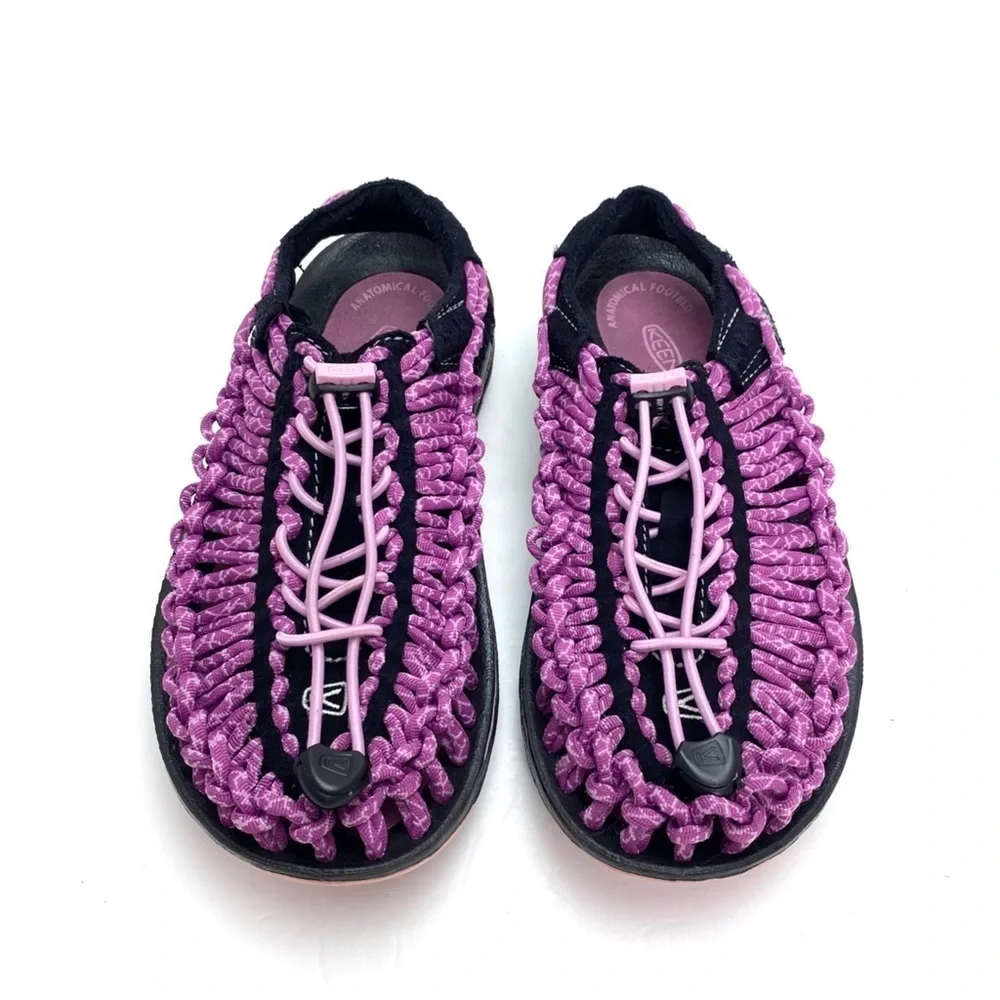 KEEN Uneek Woven Rubber Outdoor Sandals in Pink Size 5.5 Style 1014637